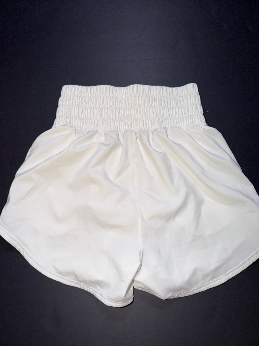 Nike White High-Waist Athletic Shorts - Picture 2 of 3